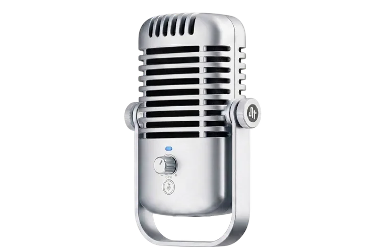 Microfone prateado